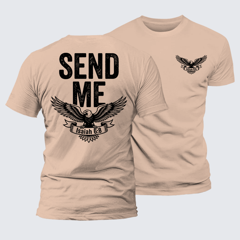 Luxe Mercerized Cotton Tee - Isaiah 6:8 - SEND ME