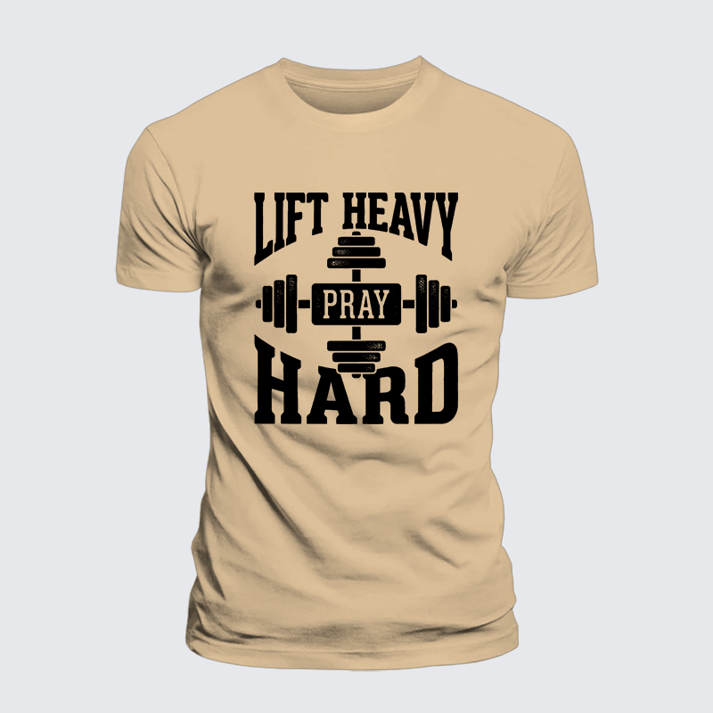 Luxe Mercerized Cotton Tee - Lift Heavy Pray Hard