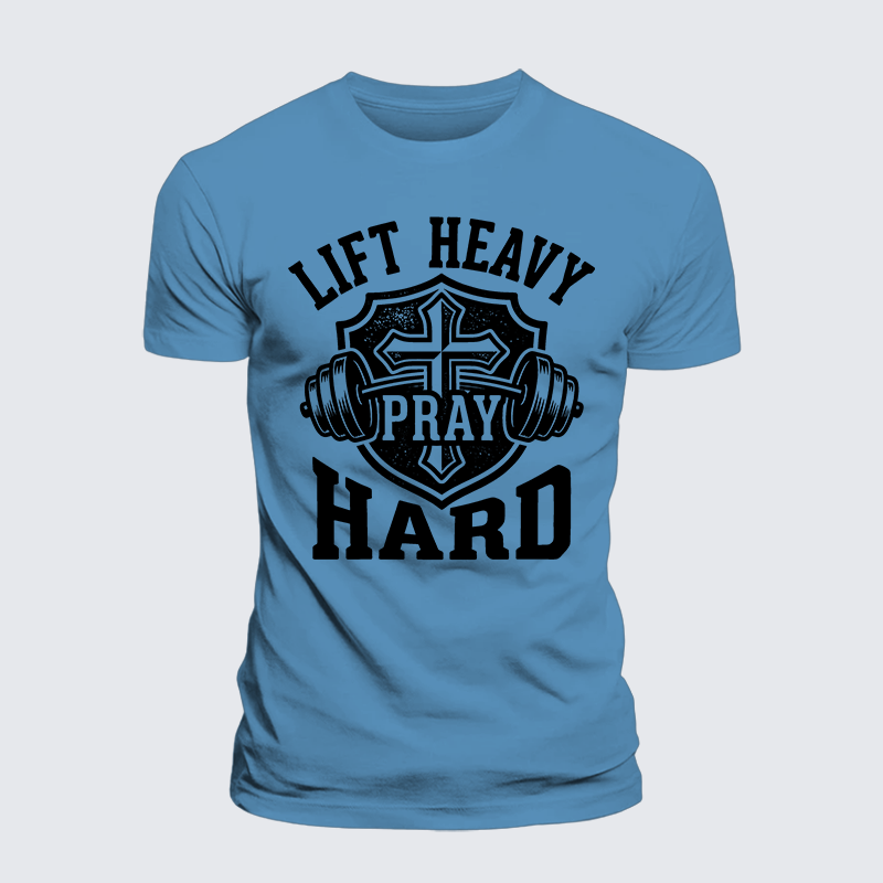 Luxe Mercerized Cotton Tee - Lift Heavy Pray Hard