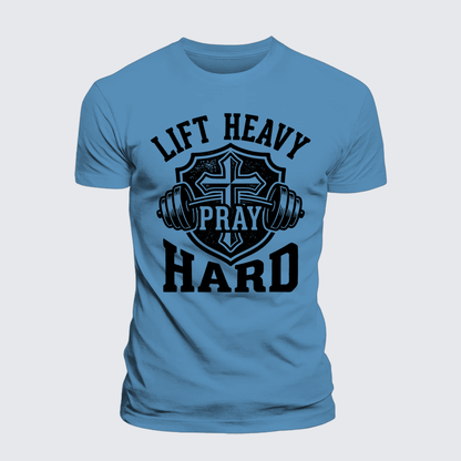 Luxe Mercerized Cotton Tee - Lift Heavy Pray Hard