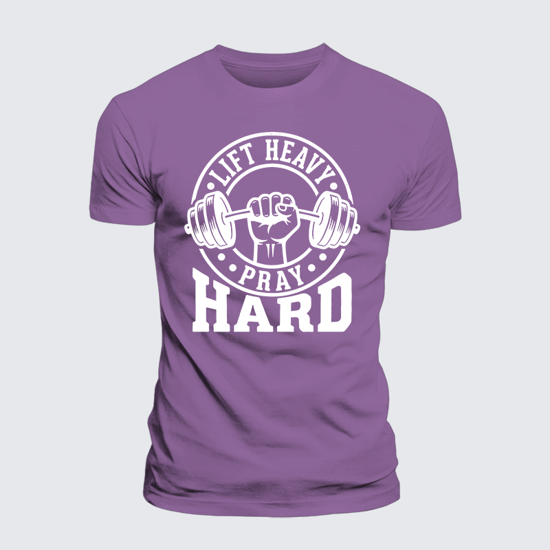 Luxe Mercerized Cotton Tee - Lift Heavy Pray Hard