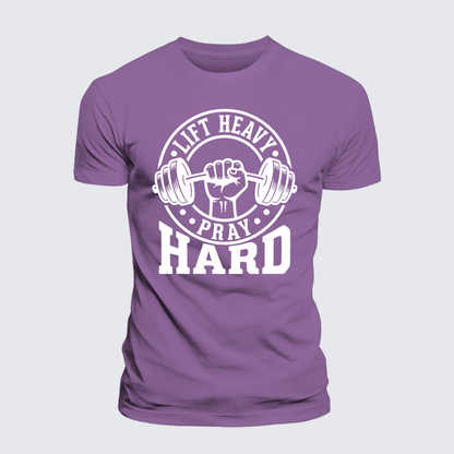 Luxe Mercerized Cotton Tee - Lift Heavy Pray Hard
