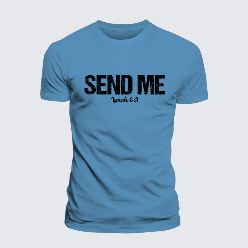 Luxe Mercerized Cotton Tee - Isaiah 6:8 - SEND ME