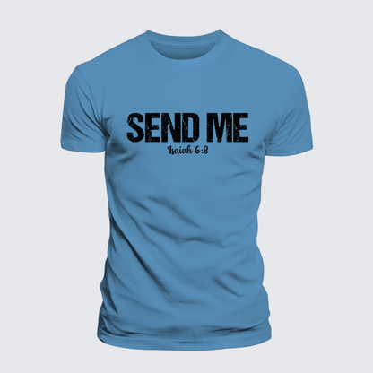 Luxe Mercerized Cotton Tee - Isaiah 6:8 - SEND ME