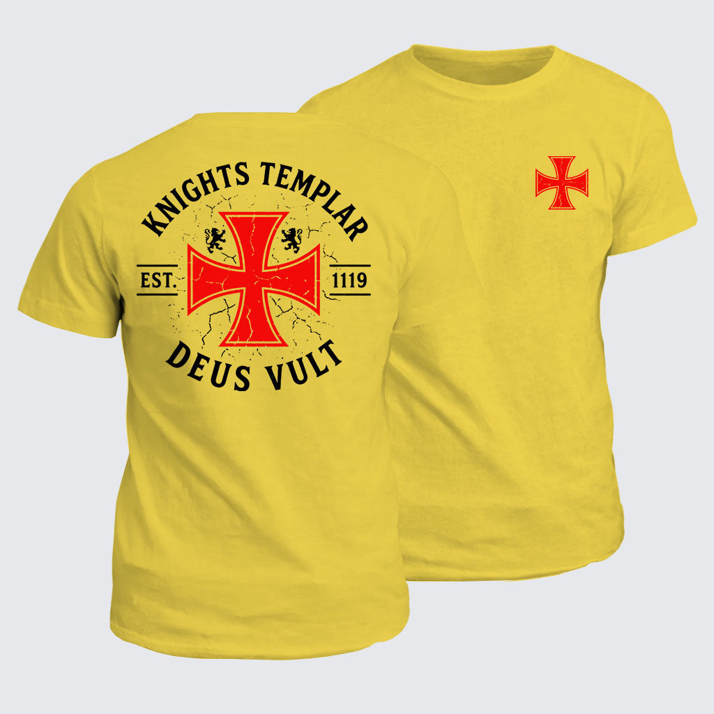 Classic Cotton Tee - Knights Templar Deus Vult