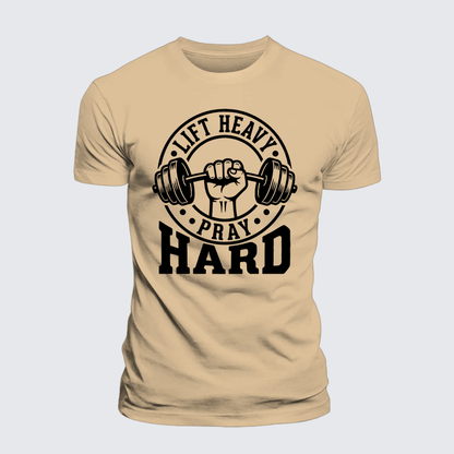 Luxe Mercerized Cotton Tee - Lift Heavy Pray Hard