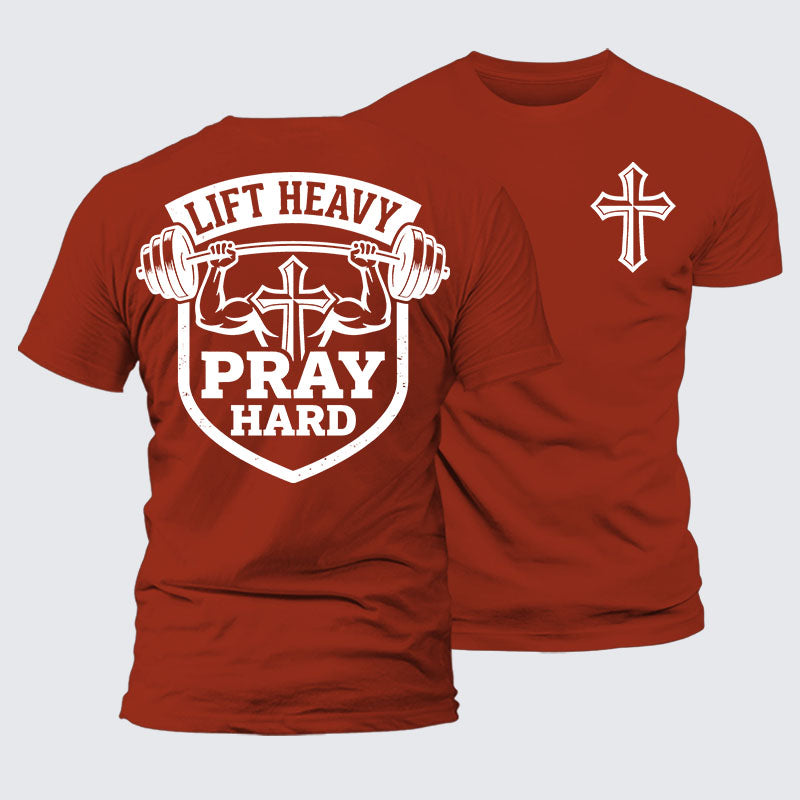Luxe Mercerized Cotton Tee - Lift Heavy Pray Hard