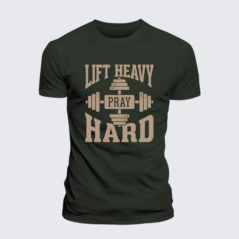 Luxe Mercerized Cotton Tee - Lift Heavy Pray Hard