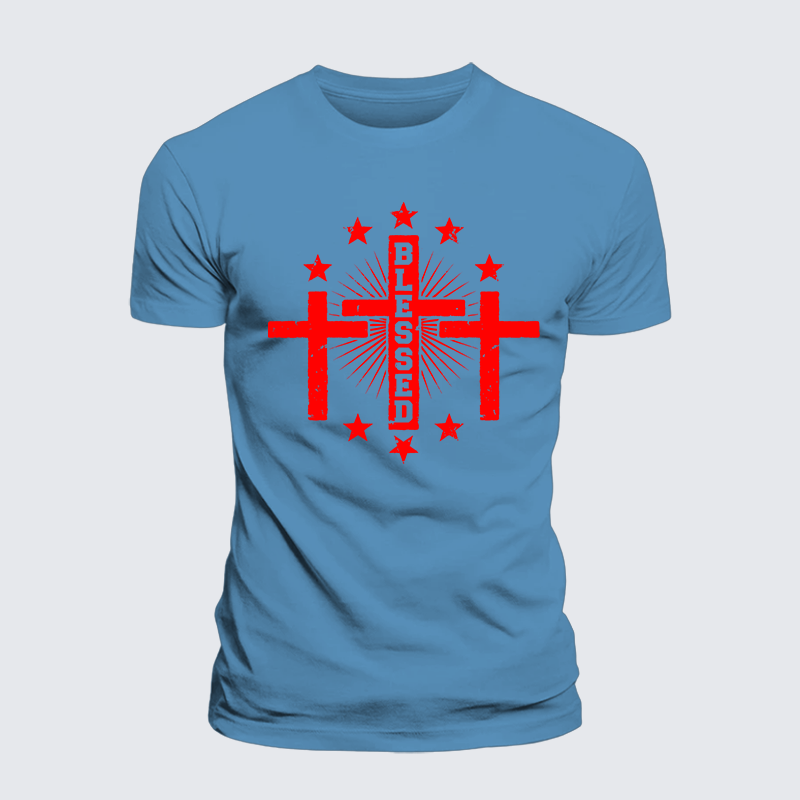 Luxe Mercerized Cotton Tee - Blessed Cross