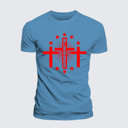Luxe Mercerized Cotton Tee - Blessed Cross