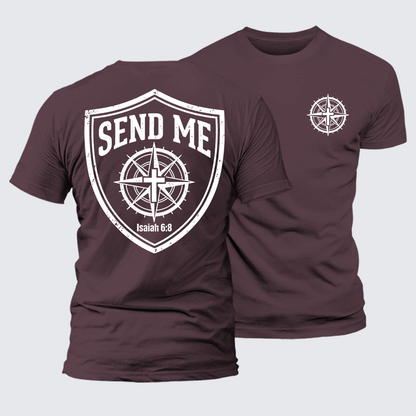 Luxe Mercerized Cotton Tee - Isaiah 6:8 - SEND ME