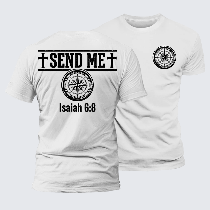 Luxe Mercerized Cotton Tee - Isaiah 6:8 - SEND ME
