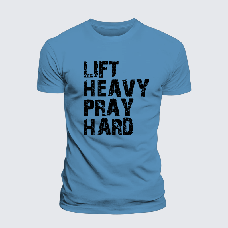 Luxe Mercerized Cotton Tee - Lift Heavy Pray Hard Gym