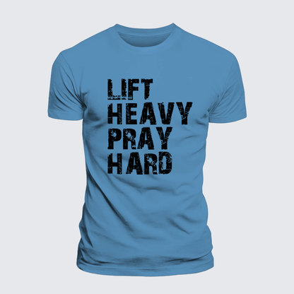 Luxe Mercerized Cotton Tee - Lift Heavy Pray Hard Gym