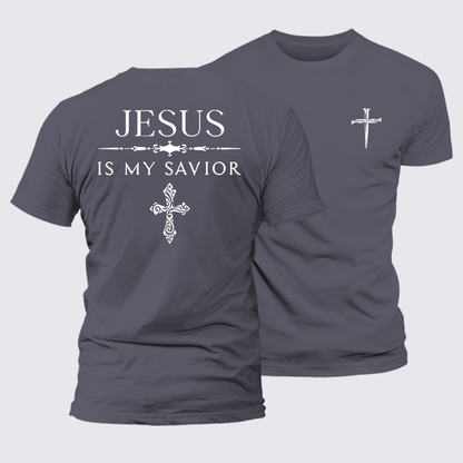 Luxe Mercerized Cotton Tee - Jesus Is My Savior