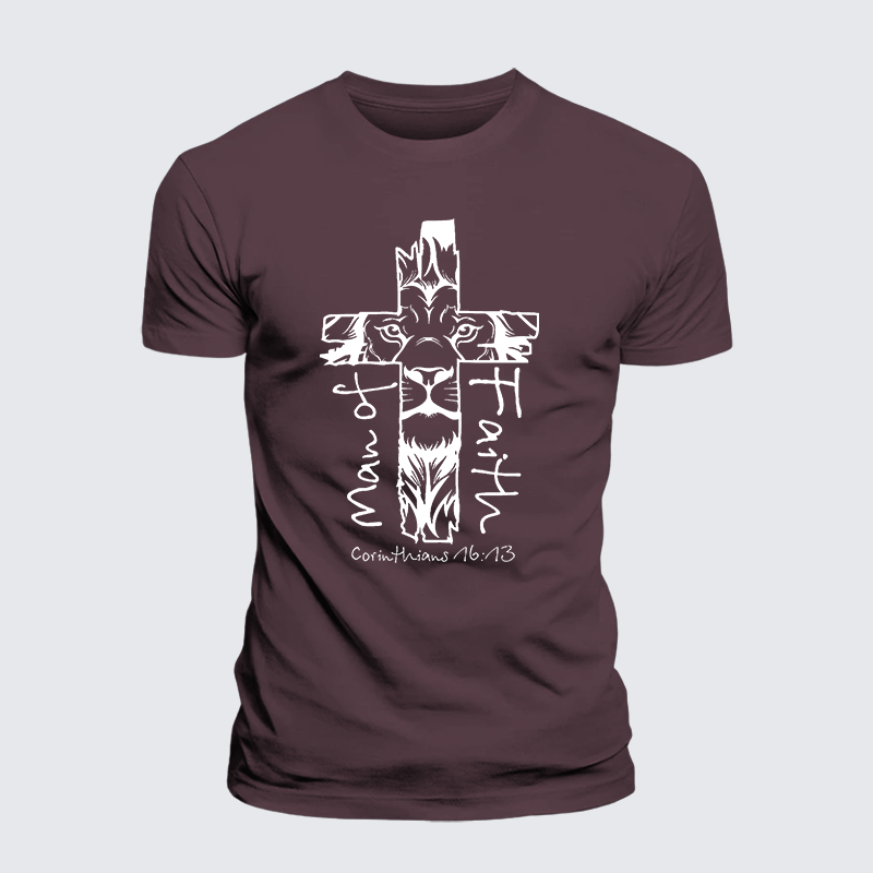Luxe Mercerized Cotton Tee - Man Of Faith