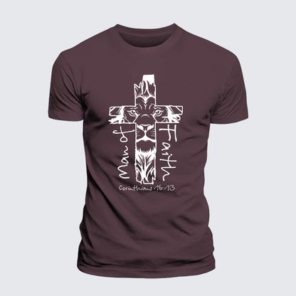 Luxe Mercerized Cotton Tee - Man Of Faith