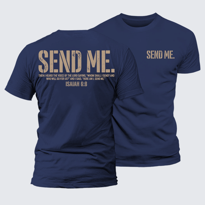 Luxe Mercerized Cotton Tee - Send Me Isaiah 6:8