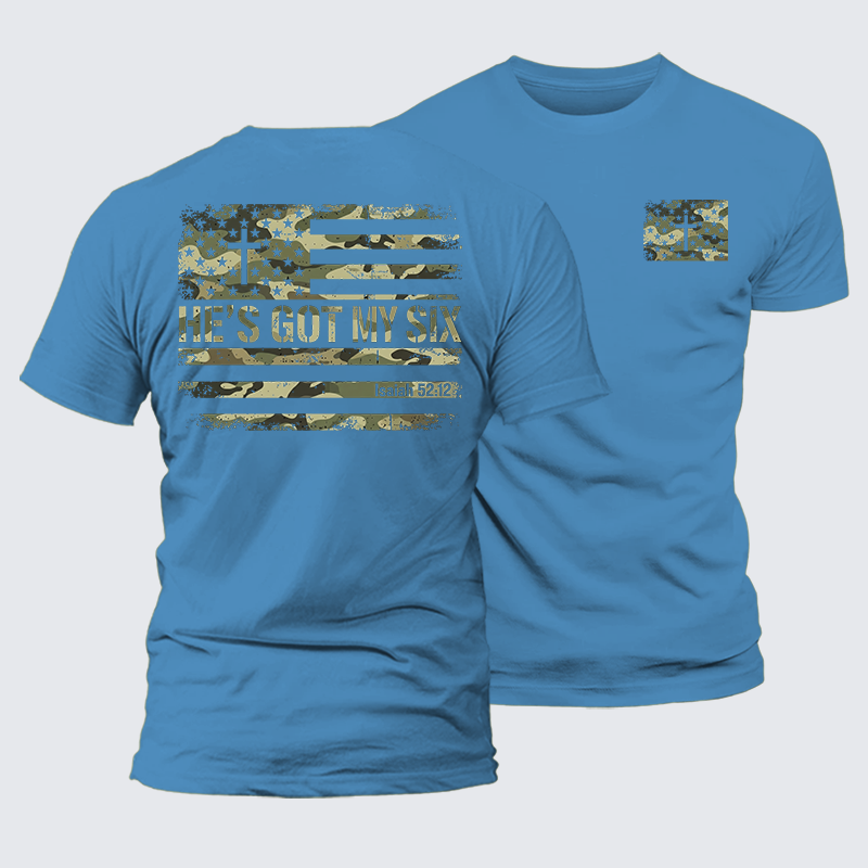 Luxe Mercerized Cotton Tee - He's Got My Six