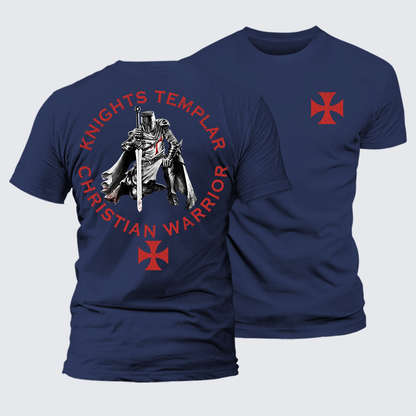 Luxe Mercerized Cotton Tee - Knights Templar Templar Cross Crusader Knight