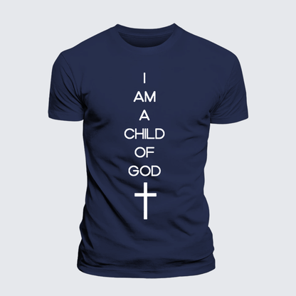 Luxe Mercerized Cotton Tee - I Am A Child Of God