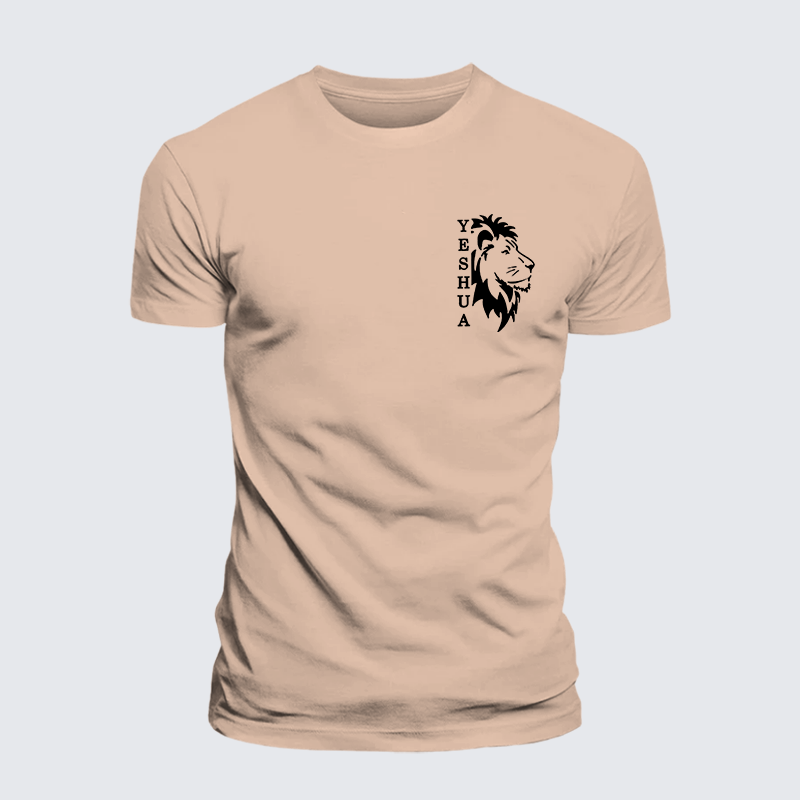 Luxe Mercerized Cotton Tee - Yeshua Lion