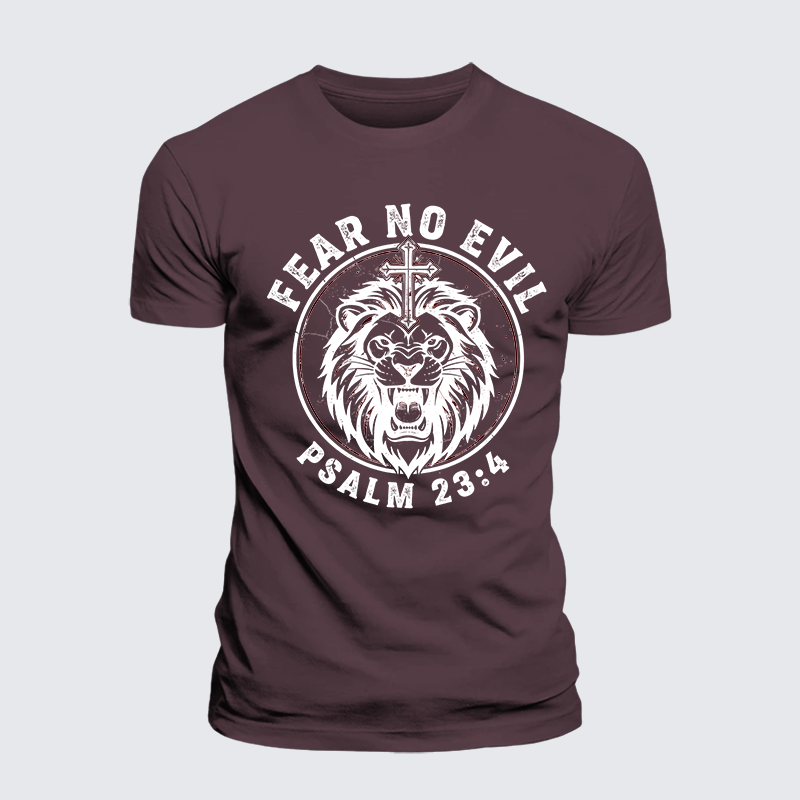 Luxe Mercerized Cotton Tee - Fear No Evil Lion