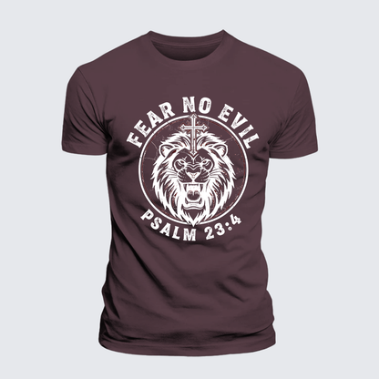 Luxe Mercerized Cotton Tee - Fear No Evil Lion