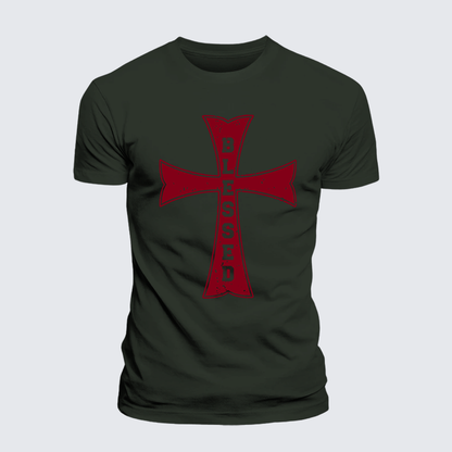 Luxe Mercerized Cotton Tee - Blessed Cross