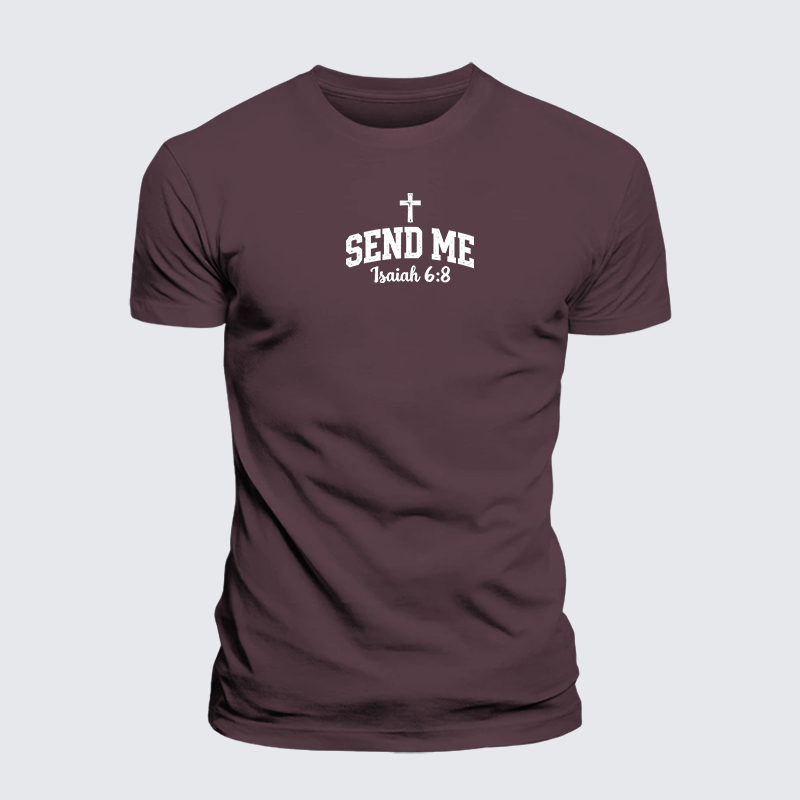 Luxe Mercerized Cotton Tee - Isaiah 6:8 - SEND ME