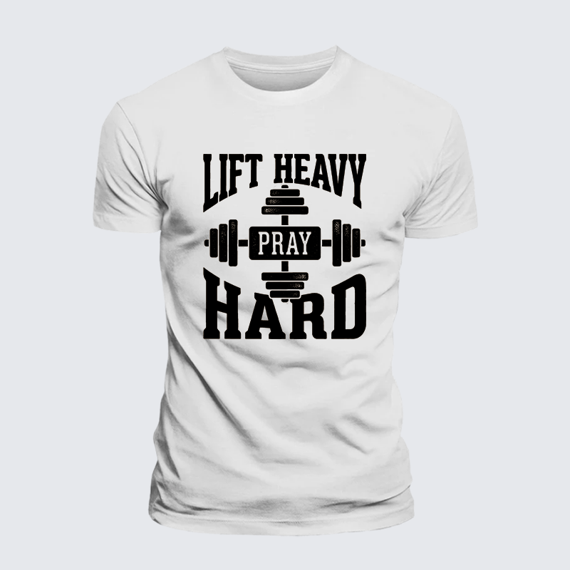 Luxe Mercerized Cotton Tee - Lift Heavy Pray Hard