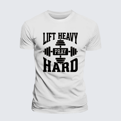 Luxe Mercerized Cotton Tee - Lift Heavy Pray Hard