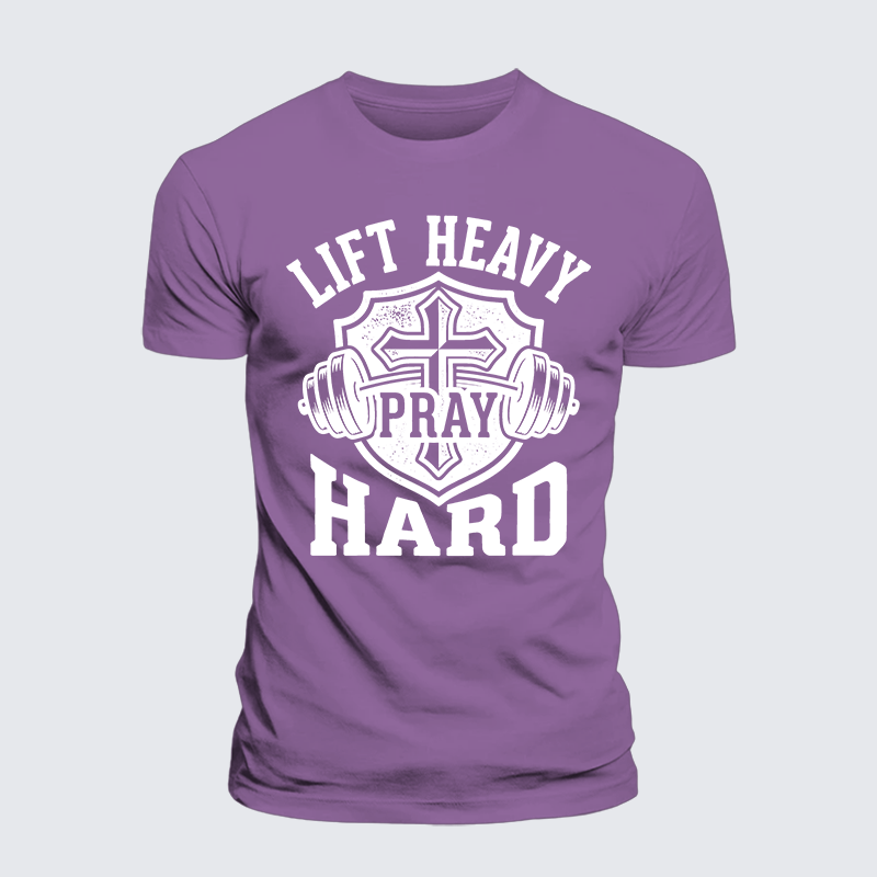Luxe Mercerized Cotton Tee - Lift Heavy Pray Hard