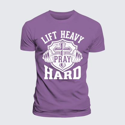 Luxe Mercerized Cotton Tee - Lift Heavy Pray Hard