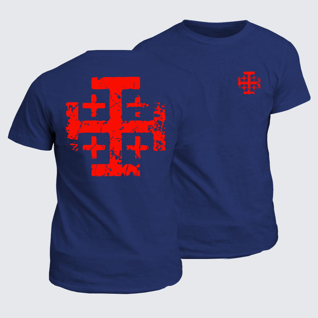 Classic Cotton Tee - Knights Templar Jerusalem Cross