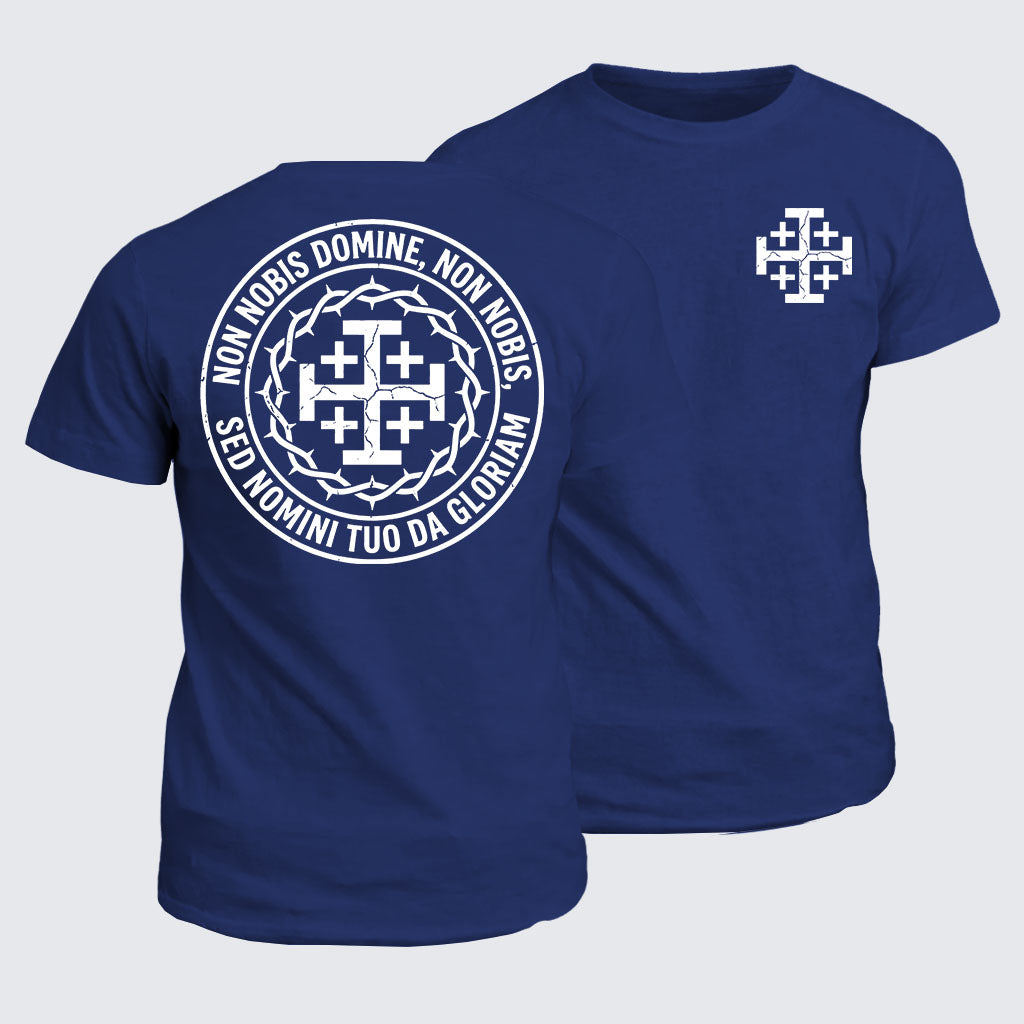 Classic Cotton Tee -  Non Nobis Domine, Non Nobis, Sed Nomini Tuo Da Gloriam