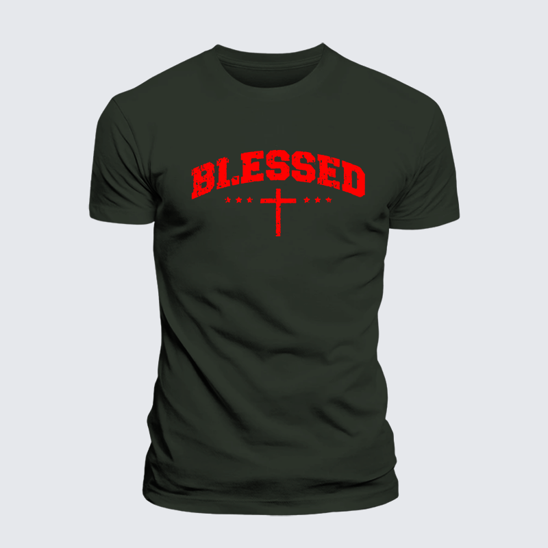 Luxe Mercerized Cotton Tee - Blessed Cross