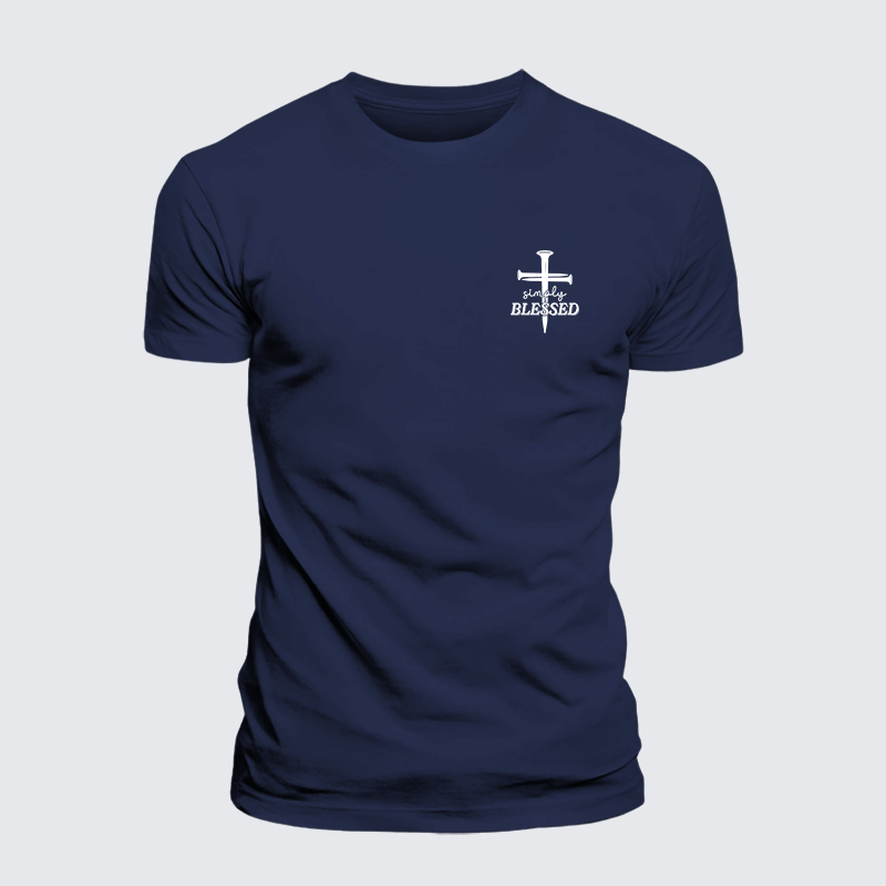Luxe Mercerized Cotton Tee - Simply Blessed