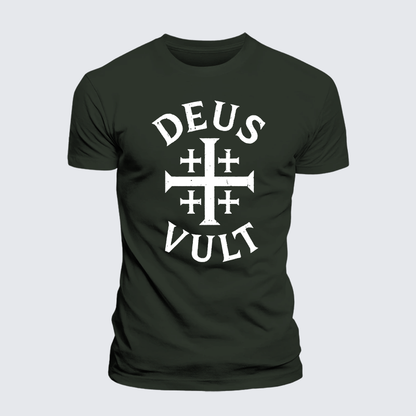 Luxe Mercerized Cotton Tee - Deus Vult