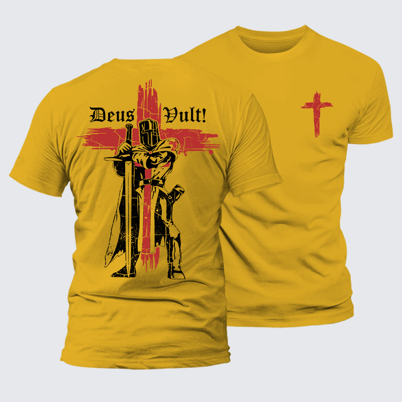 Luxe Mercerized Cotton Tee - Deus Vult Crusader