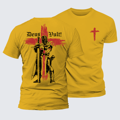 Luxe Mercerized Cotton Tee - Deus Vult Crusader