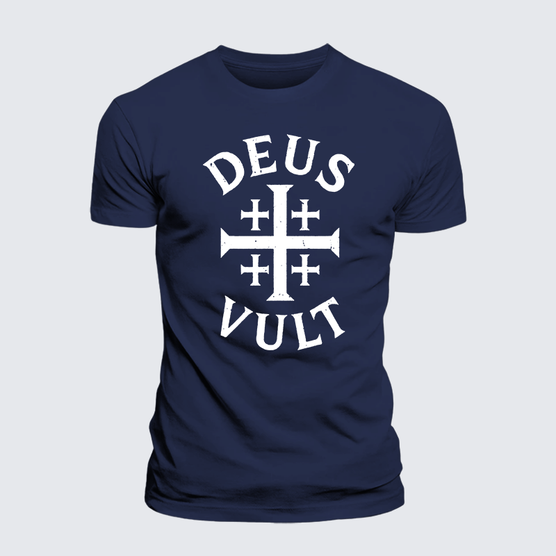 Luxe Mercerized Cotton Tee - Deus Vult