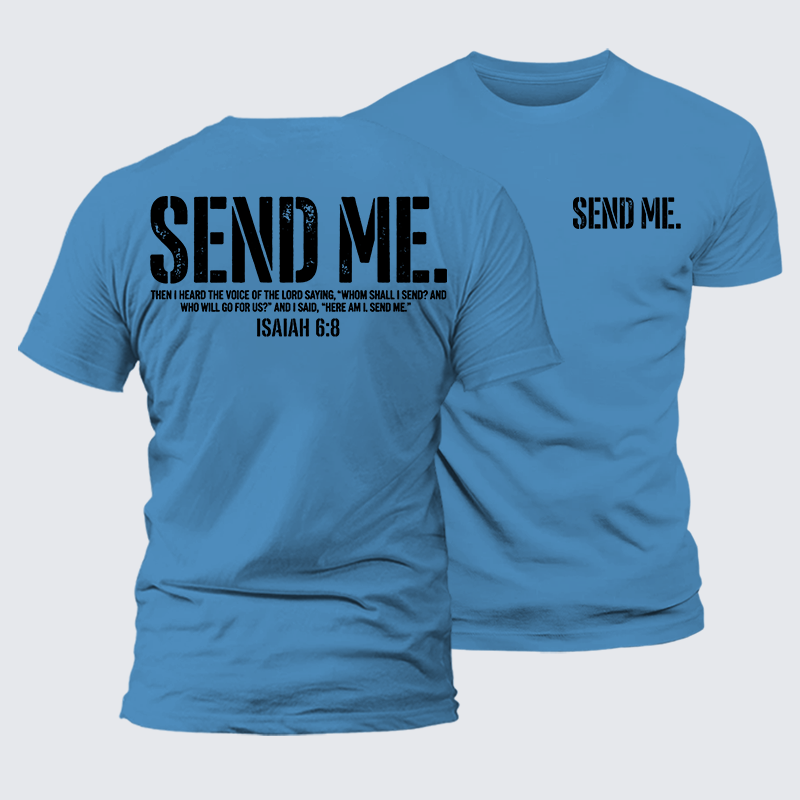 Luxe Mercerized Cotton Tee - Send Me Isaiah 6:8