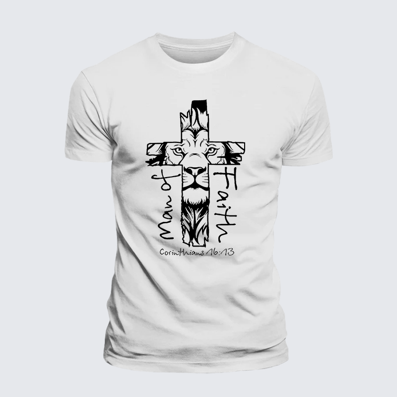 Luxe Mercerized Cotton Tee - Man Of Faith