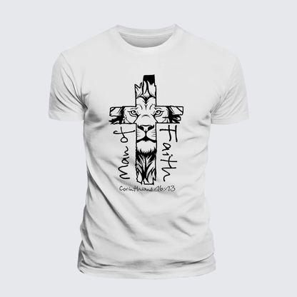 Luxe Mercerized Cotton Tee - Man Of Faith