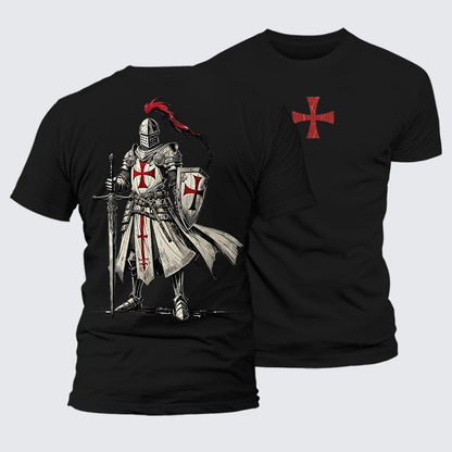 Luxe Mercerized Cotton Tee - Crusader Knight