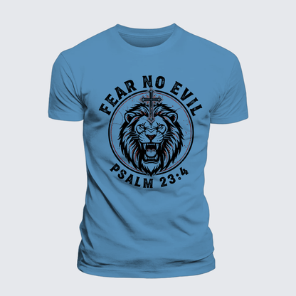 Luxe Mercerized Cotton Tee - Fear No Evil Lion