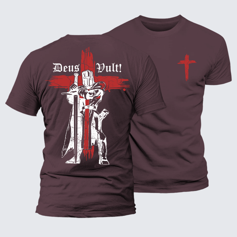 Luxe Mercerized Cotton Tee - Deus Vult Crusader
