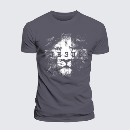 Luxe Mercerized Cotton Tee - Jesus Lion