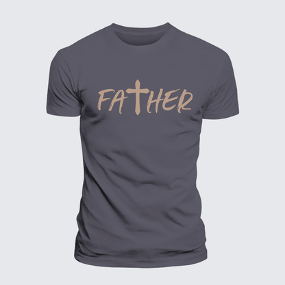 Luxe Mercerized Cotton Tee - Father Christian Cross